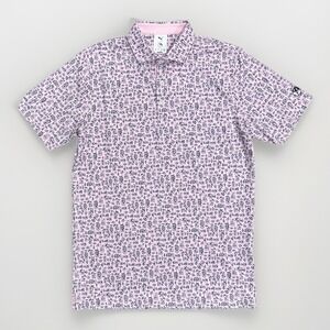 Puma Men's Arnold Palmer Mattr Sketch Polo Shirt, Pink, Small, New,  #629557 04